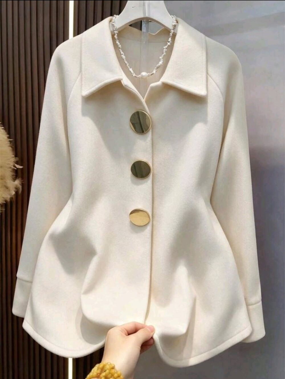 Workwear Lapel Outerwear Women Long Sleeve Regular Work Daily Fall Winter